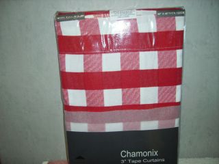 KITCHEN READY MADE CURTAINS GINGHAM SETS PELMET & T/B