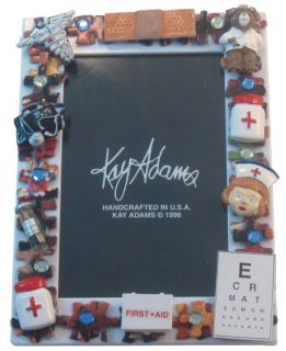 Profession Themed 4x6 Picture Frame Hand Made by Kay Adams