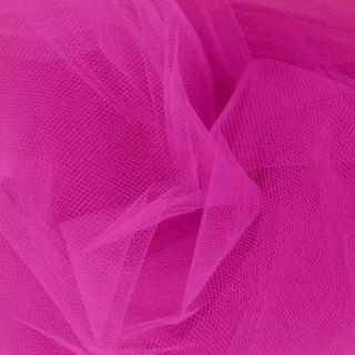 54 Wide Tulle Fuchsia 40 Yards Fabric By The Bolt