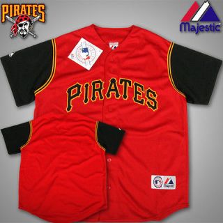 MLB Blank Pittsburgh Pirates baseball jersey Majestic Men sz M new