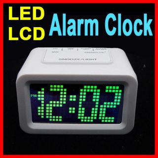 Digital Big LED Alarm Clock LCD Desk Snooze Light