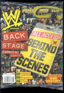 WWE Magazine Back Stage Special Issue Behind The Scenes