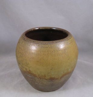 Vintage Brown County Pottery vase Claude Graham Indiana 1930s