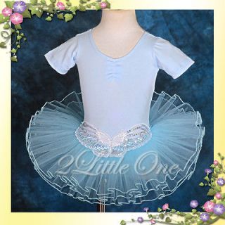 Ballet Tutu Dance Costume Fairy Dress Up Butterfly Girl Blue Child