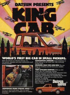 1976 Datsun presents KING CAB Worlds First in Small Trucks Ad