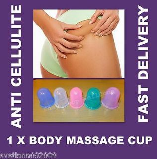 ANTI CELLULITE SILICONE VACUUM CUPPING BODY MASSAGE RUBBER CUPS   1