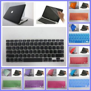11color 3in1 Rubberized Hard Case For Macbook Pro 13&15+scree​ n