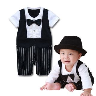 BN♥ Baby Boy Tuxedo Bodysuits ♥Christening♥W edding♥