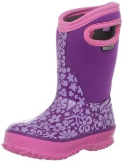 Bogs Girls Classic Sprout Waterproof Rain Snow Boots Grape 71192