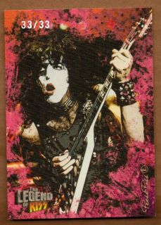 PAUL STANLEY 2010 The Legend Of KISS #33/33 First Edition Card #3