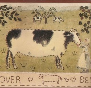 cow wallpaper border in Borders