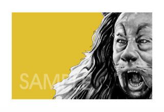 THE WIZARD OF OZ Movie COWARDLY LION ART POSTER Print