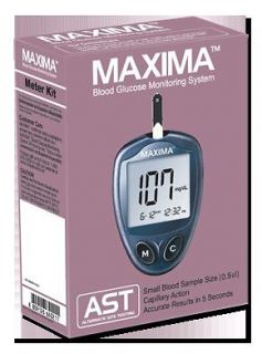 New product Maxima Blood Glucose Diabetic Meter Kit
