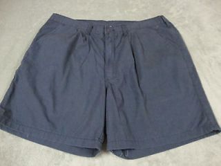 Mens TIMBER CREEK By WRANGLER Pleated NAVY BLUE Side Elastic Shorts