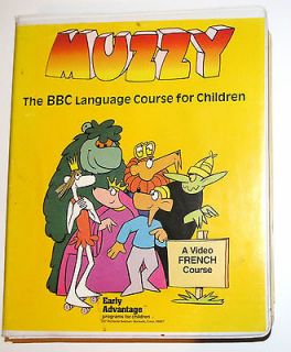 Muzzy The BBC Language Course For Children A VHS & Cassette Tape