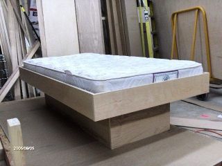 Twin Platform Bed Frame and Pedestal High Quality