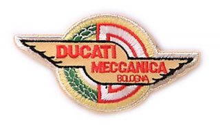 IRON ON SEW ON PATCH DUCATI MECCANICA BOLOGNA Great Gift Idea  NEW