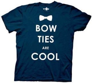 Doctor Who Bow Ties Are Cool (Navy) Mens T Shirt
