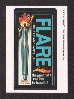 1975 Topps Wacky Packages 12th Series 12 FLARE PEN nm /nm