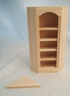 Corner Bookcase 5026 dollhouse miniature 1/12 scale Houseworks