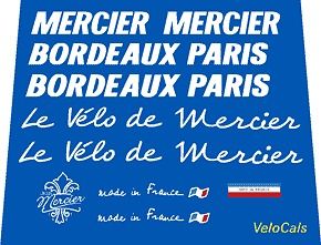 Mercier Bordeaux Paris decal set of 10 (sku 805)