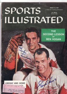 Sports Illustrated (03/18 1957) Detroit Red wings Gordie Howe Ted