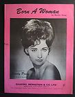 SANDY POSEY 1966 sheet music BORN A WOMAN
