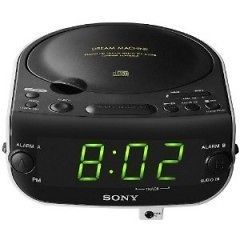 CD815 Dream Machine Dual Alarm Clock CD Player AM/FM Stereo Radio USED