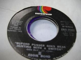 Country Promo 45 EDDIE BOND Buford Pusser Goes Bear Hunting With A