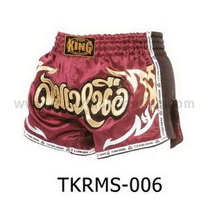New Top King Retro Muay Thai Shorts TKRMS 006 Kick Boxing K1 MMA Red