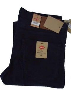 Mens Lee Cooper Lc20 Bootcut Cords Stretch Jeans 70s Navy All Sizes