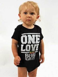 Bob Marley One Love Onesie   Officially Licensed by Kiditude
