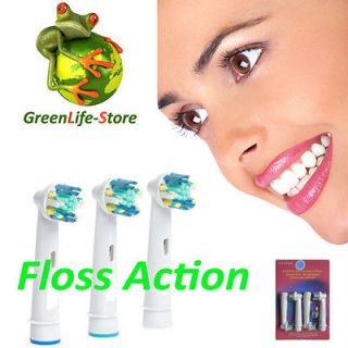 Floss Action Toothbrush Heads For Oral B Professional Care 1000