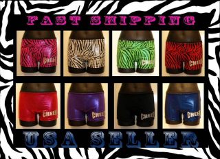 Spanks Hipsters Spankies Booty shorts hot shorts Zebra & Holographic