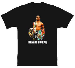 Bernard Hopkins Belts Boxing Champion NEW Black T Shirt