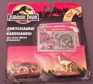 Jurrassic Park Ankylosaurus Hadrosaurus Mint on the card