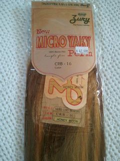 Zury micro yaky 100% human braiding hair 16inch , Honey Moon.