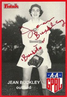 Shirley Burkovich Rockford Peaches 1995 96 Fritsch AAGPBL Autographs