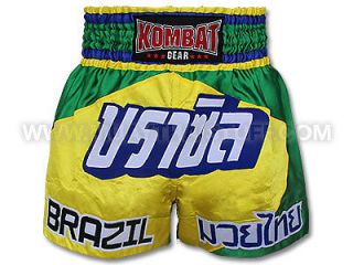 KOMBAT Gear Muay Thai Boxing Shorts Brazil  KBT S4001
