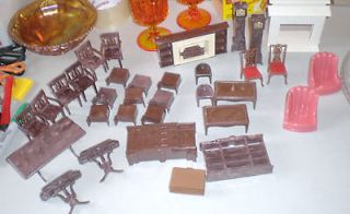LOT 34 PCS CHAIRS, CLOCKS,FIREPLA CE,BOOKCASES,N IGHT STANDS,TABLE
