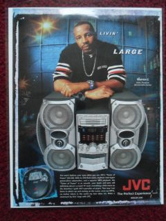 2003 Print Ad JVC HX Z30 Stereo Boom Box Warren G Livin Large