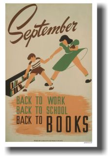 September   Back to Work, Back to School, Back to Books NEW