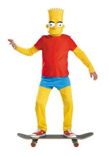 Boys Child Bart Simpson The Simpsons Deluxe Costume Movie Mask