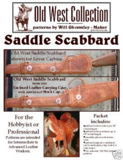 Saddle Scabbard Pattern Pack 1800s Style/Leatherc raft