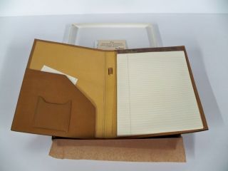 Hartmann Belting Leather Executive Writing Folio, Vintage New Old