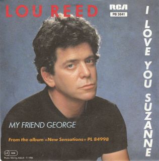 LOU REED I Love You Suzanne GERMAN 7 w/PS Velvet Underground