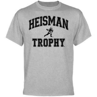 Heisman Trophy Banner T Shirt   Ash