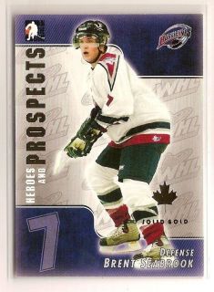 04/05 ITG Heroes & Prospects SOLID GOLD #58 Brent Seabrook