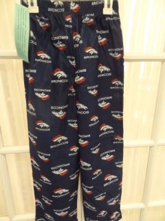 NWT NFL Denver Broncos Youth Lounge Pajama Bottoms Sizes XS (4/5