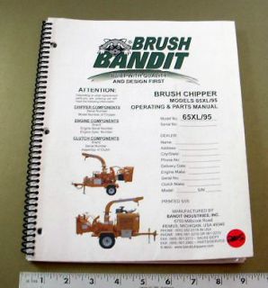 OPERATING & ILLUSTRATED PARTS MANUAL   65XL / 95 BRUSH CHIPPER 2005